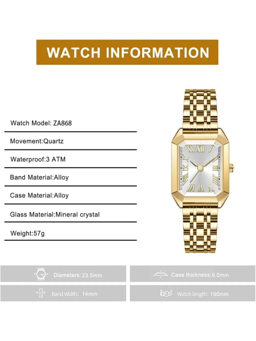 Women's Silver Vintage Roman/Arabic Numeral Dial Alloy Bracelet Wrist Watch